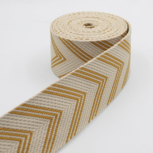 5 meters Webbing with Geometric Arrows 50mm  #RUB1999 - ACCESSOIRES LEDUC