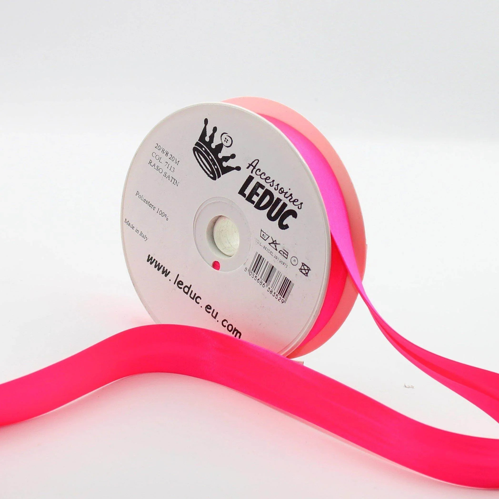 20 meters Neon Colour, Fluorescent, Folded Bias Binding 20mm (+8+8mm) #HAB1x023 - ACCESSOIRES LEDUC BV
