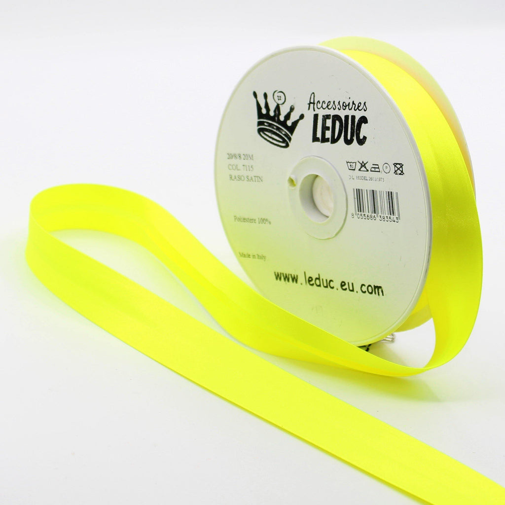 20 meters Neon Colour, Fluorescent, Folded Bias Binding 20mm (+8+8mm) - ACCESSOIRES LEDUC