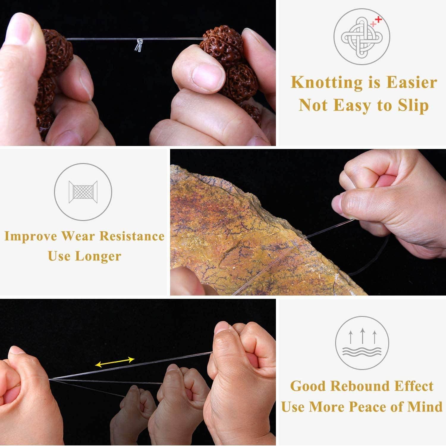 19 rolls of 50 meters of Elastic Yarn Coloured, 0,80mm - ACCESSOIRES LEDUC BV