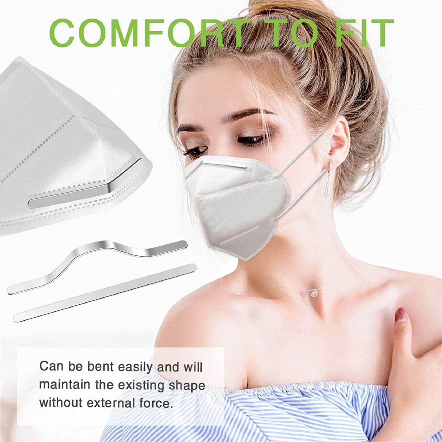 20 Metal Adhesive Noseclips for Masks - ACCESSOIRES LEDUC BV