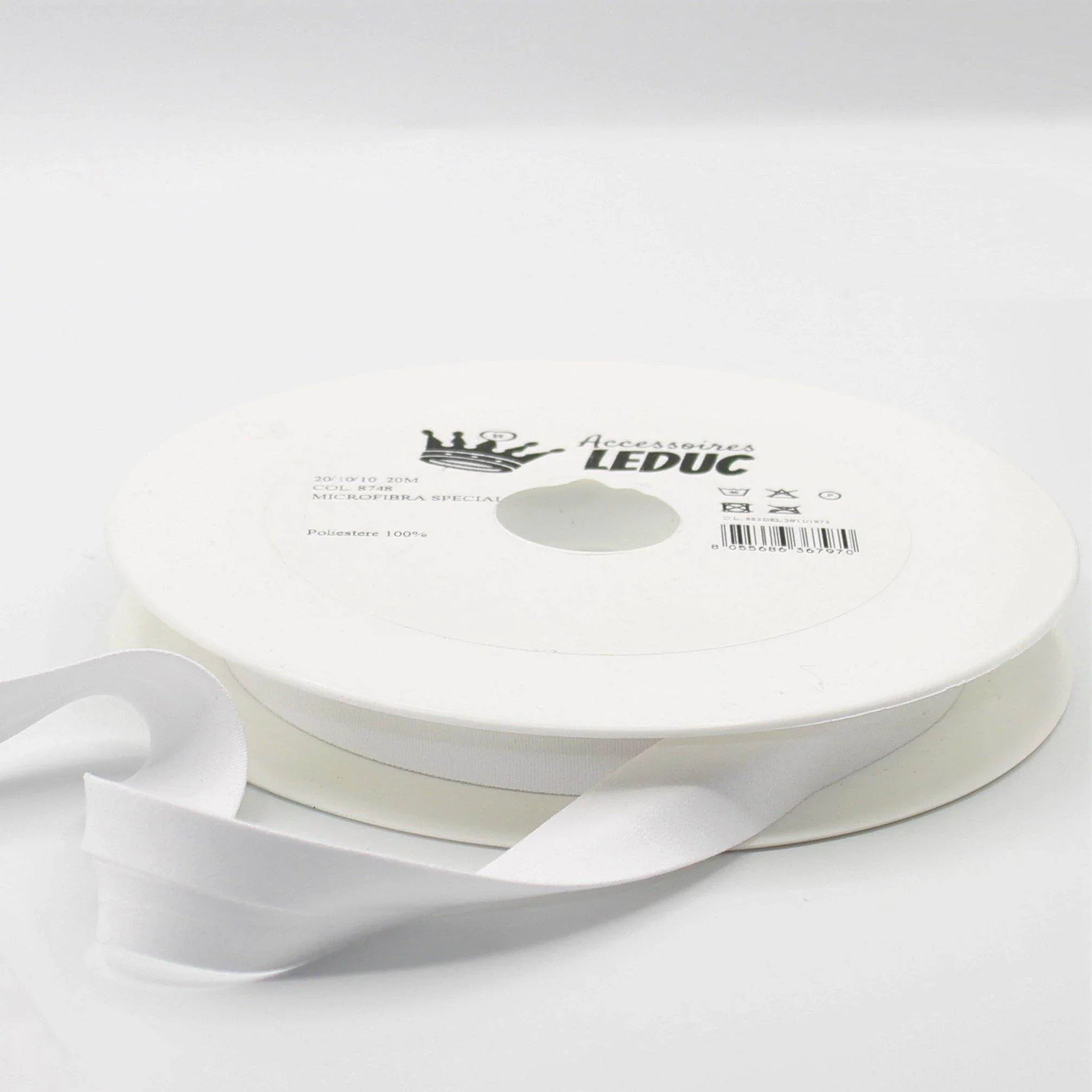 20 meters Folded Suede Bias Binding 20mm (20mm+10mm+10mm) - ACCESSOIRES LEDUC BV