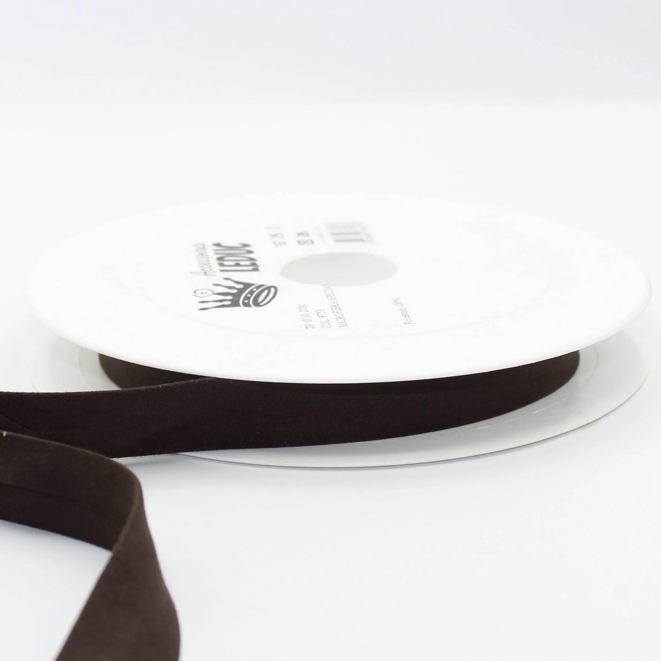 20 meters Folded Suede Bias Binding 20mm (20mm+10mm+10mm) - ACCESSOIRES LEDUC BV