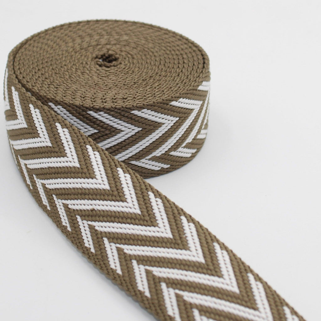 5 meters Webbing with Lines and Arrows 38mm  #RUB3506 - ACCESSOIRES LEDUC