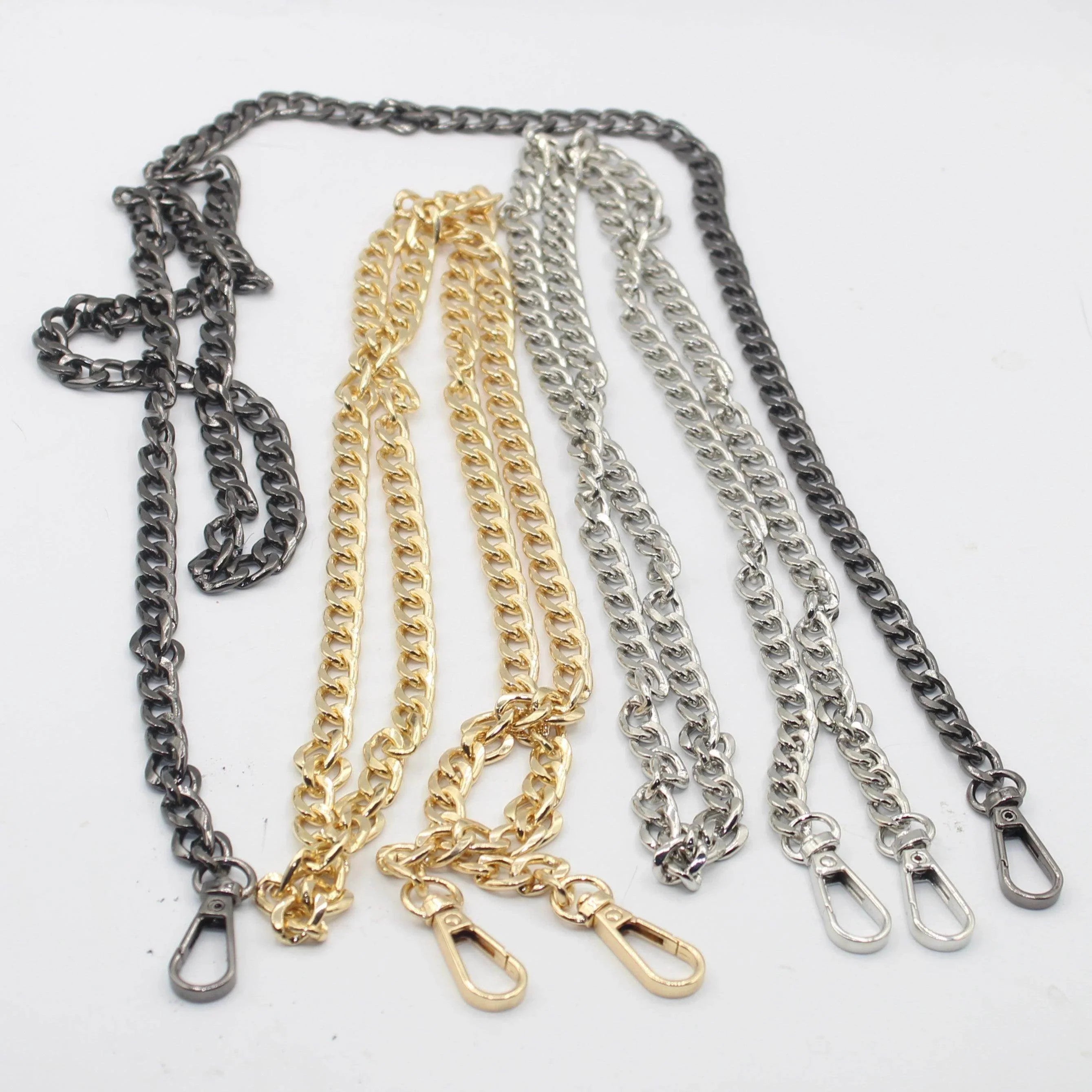 120cm long Chain with Lobsters (rings 12mm long, 8mm high) #CHAIN534 - ACCESSOIRES LEDUC BV