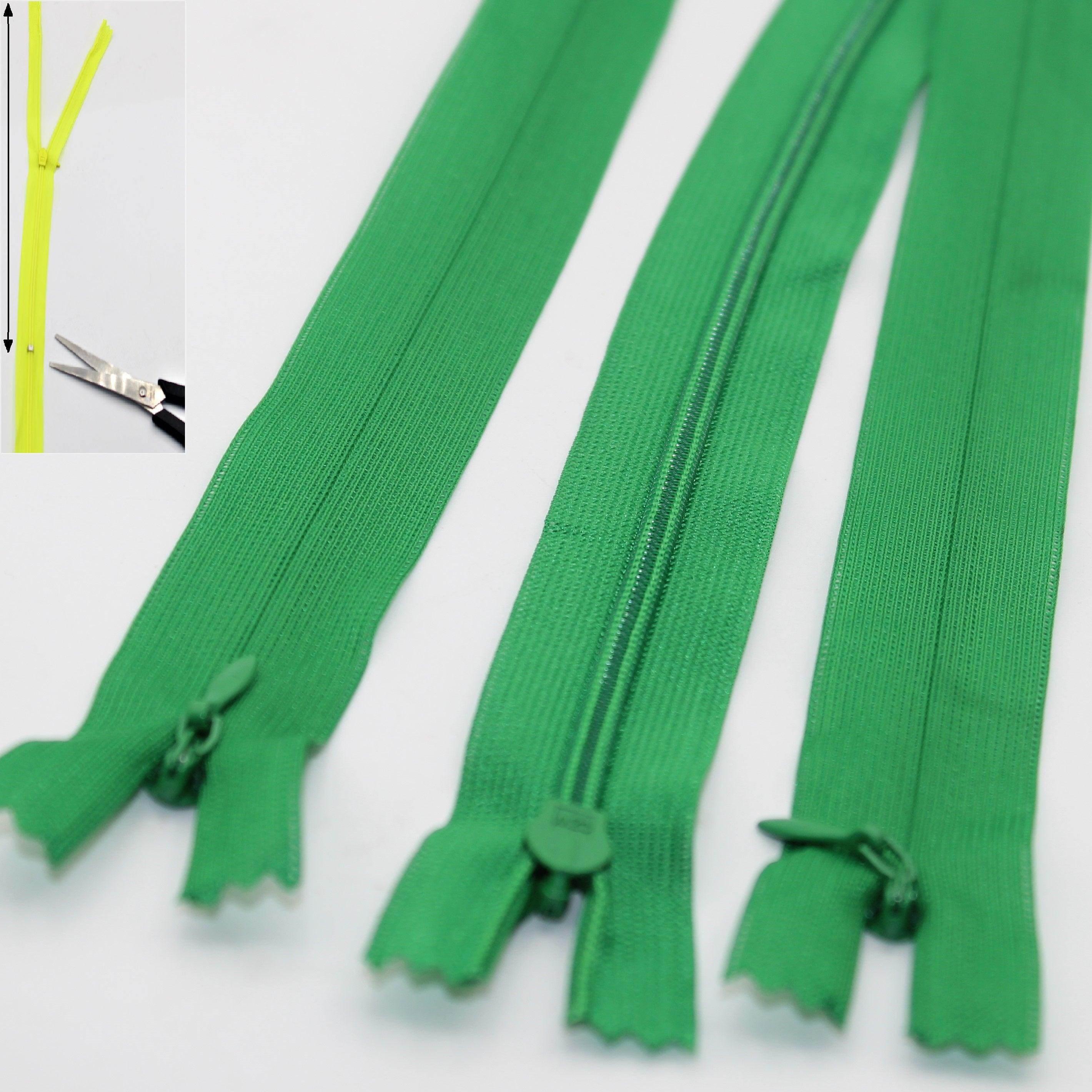 3 Adjustable Invisible Zippers (concealed) length up to 60cm #ZIG60ADJ - ACCESSOIRES LEDUC BV