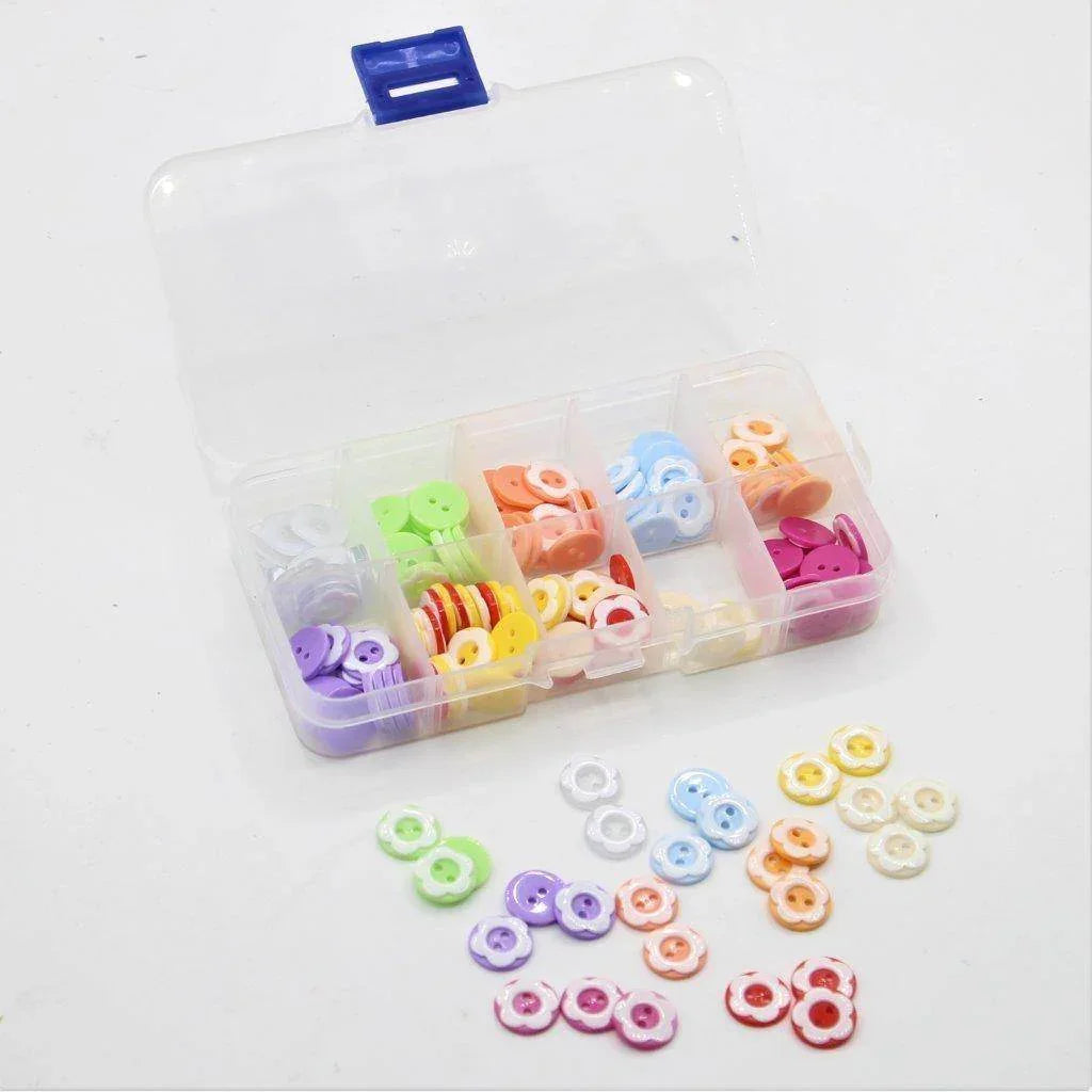 Children's Buttons Box 150 pieces - Mixed Colours Size 13mm #HAB0990 - ACCESSOIRES LEDUC BV