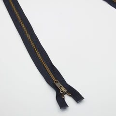 8# 65 To 75cm Oversize Vintage YKK Metal Black Zipper Single Open End  Bronze Fastener for