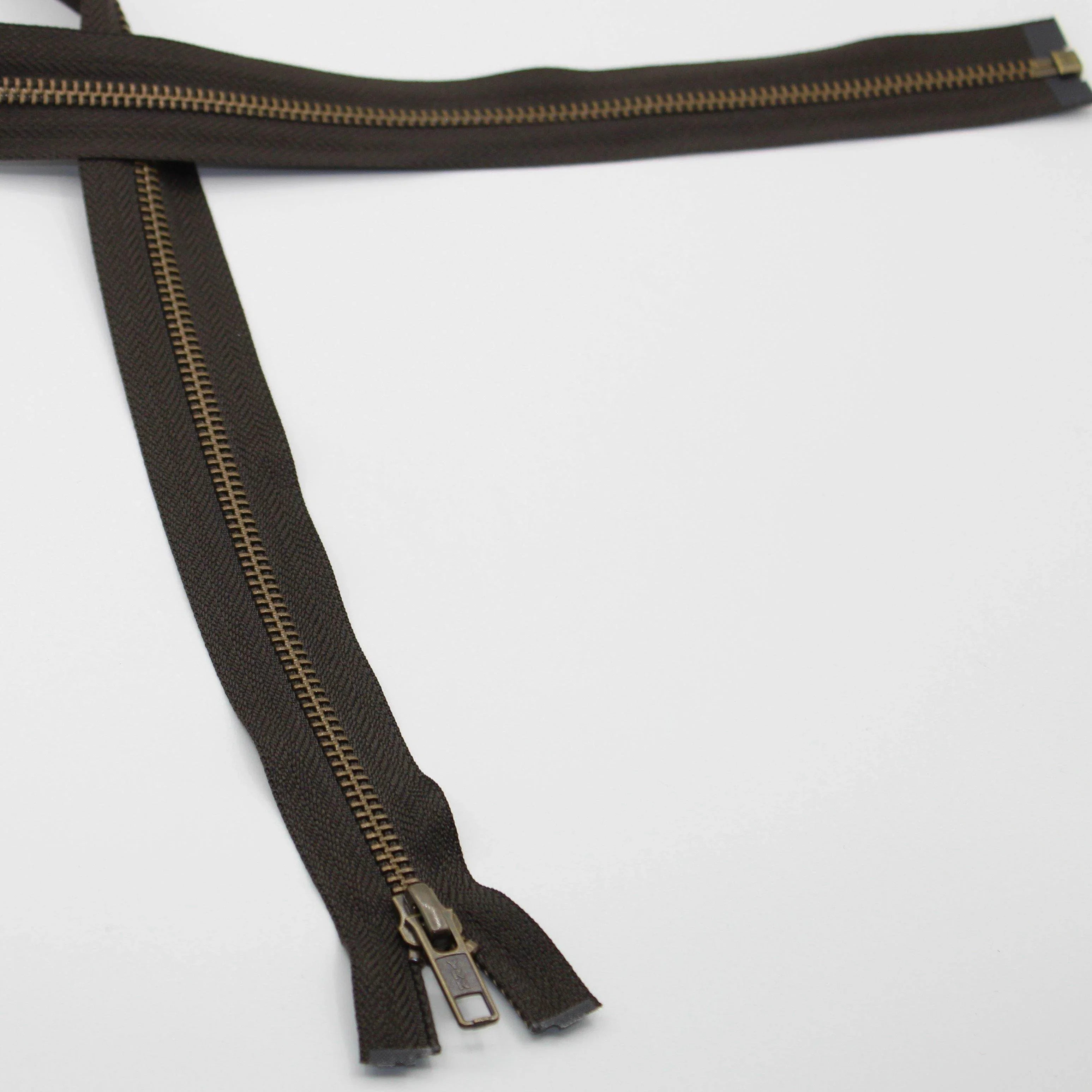 YKK - 80cm Metal Antique Bronze Zipper for Jackets - One Way Open end - ACCESSOIRES LEDUC BV