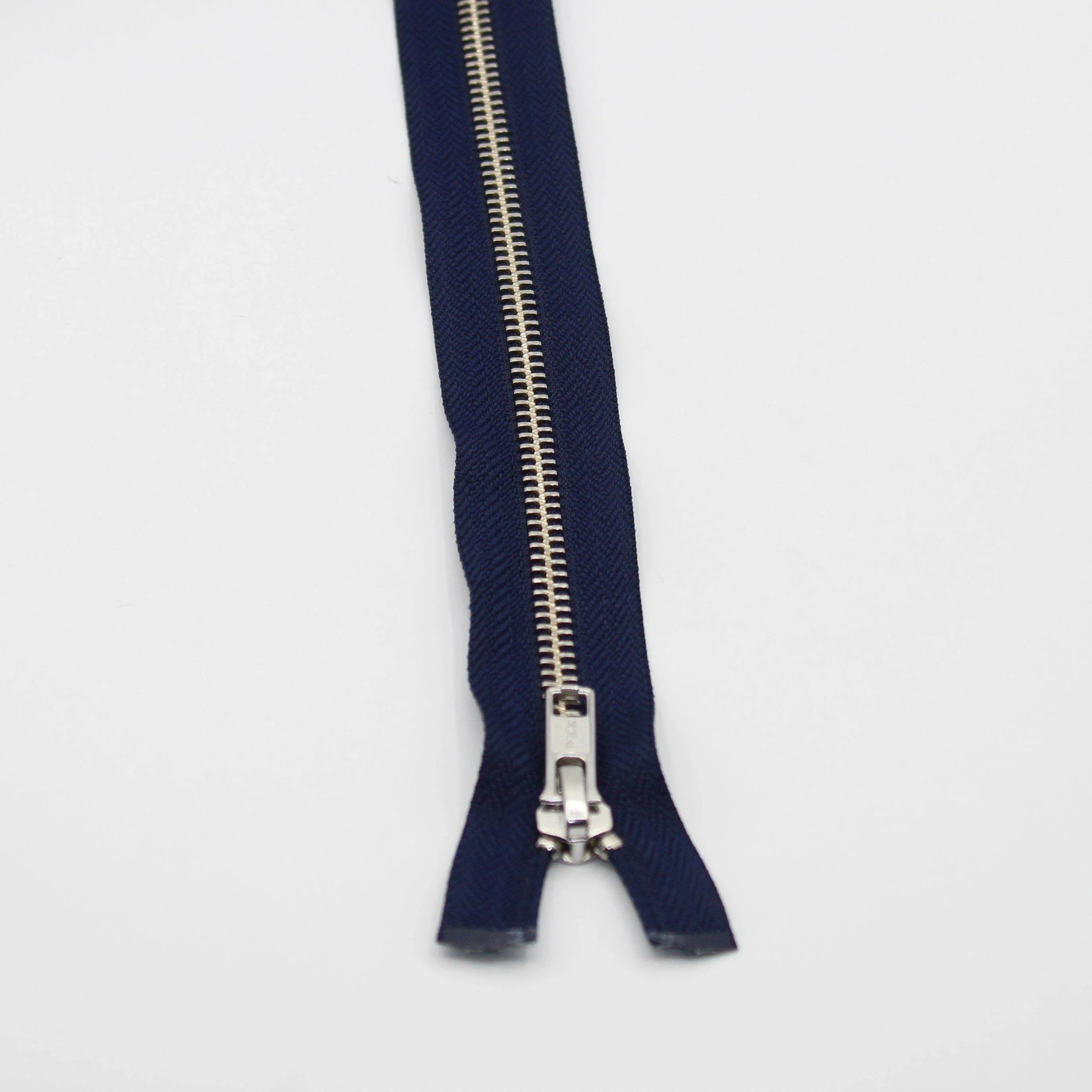 YKK - 80cm Metal Nickel colour Zipper for Jackets - One Way Open end - ACCESSOIRES LEDUC BV