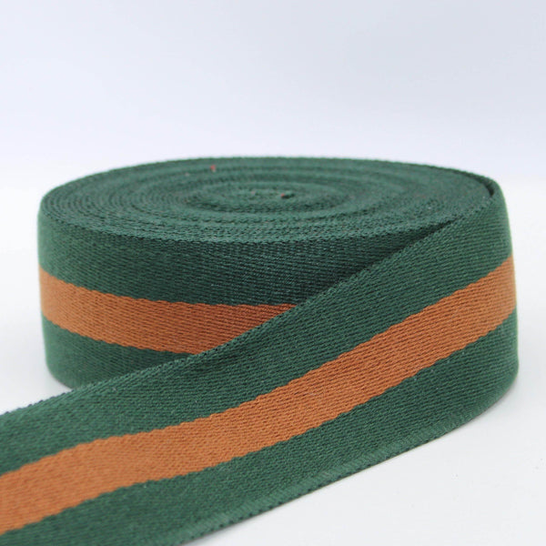 5 meters Cotton Striped Webbing 50mm #RUB1918 - ACCESSOIRES LEDUC BV