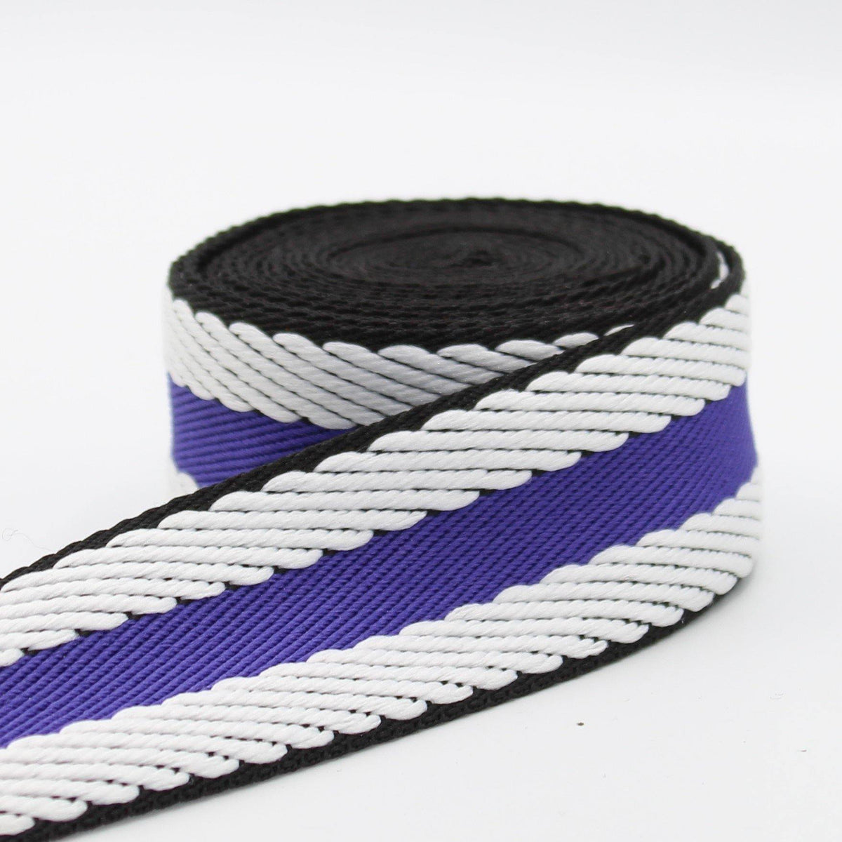 5 meters Herringbone Striped Webbing 40mm #RUB1914 - ACCESSOIRES LEDUC BV