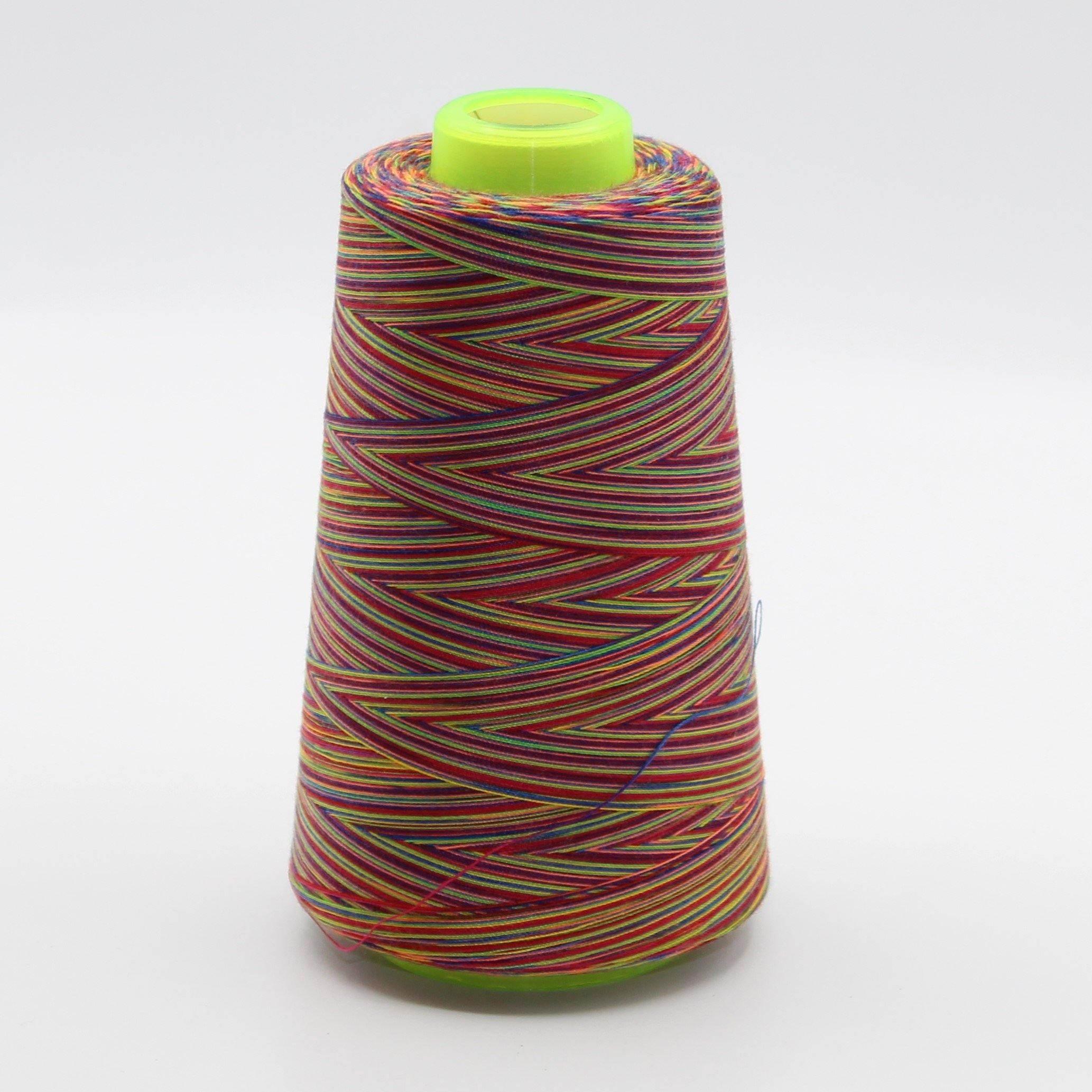 3000 yards Multicolour Overlock Yarns S40/20 - Mix Colours (2700 meters) - ACCESSOIRES LEDUC BV