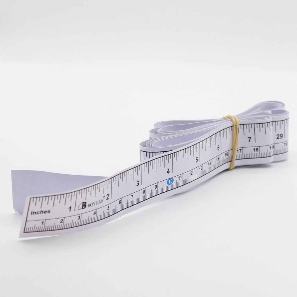 4 rubans à mesurer auto-adhésifs en papier (4 x 90 centimètres) - ACCESSOIRES LEDUC