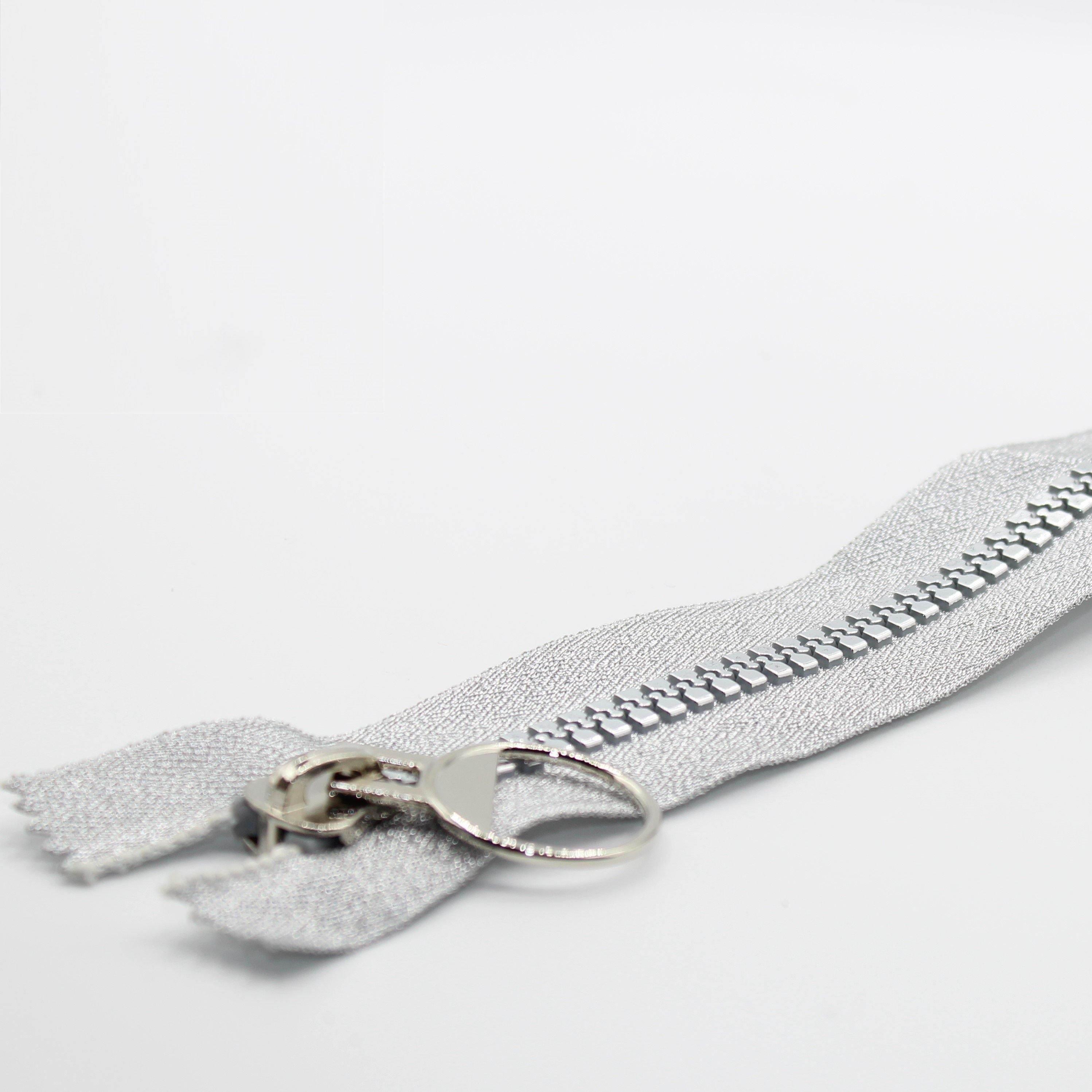 Silver Zipper 35, 50, 55 or 60cm - ACCESSOIRES LEDUC BV