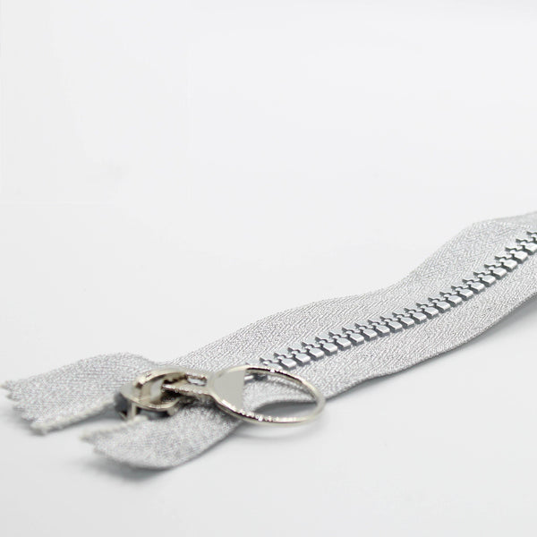 Silver Zipper 35, 50, 55 or 60cm - ACCESSOIRES LEDUC BV