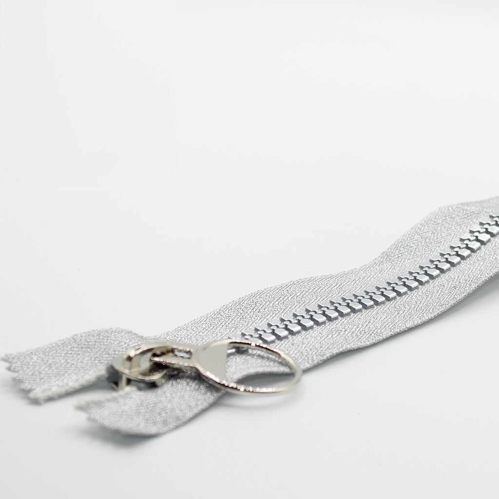 Silver Zipper 35 or 50cm - ACCESSOIRES LEDUC