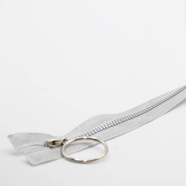Silver Zipper 35, 50, 55 or 60cm - ACCESSOIRES LEDUC BV