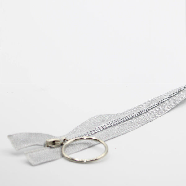 Silver Zipper 35 or 50cm - ACCESSOIRES LEDUC