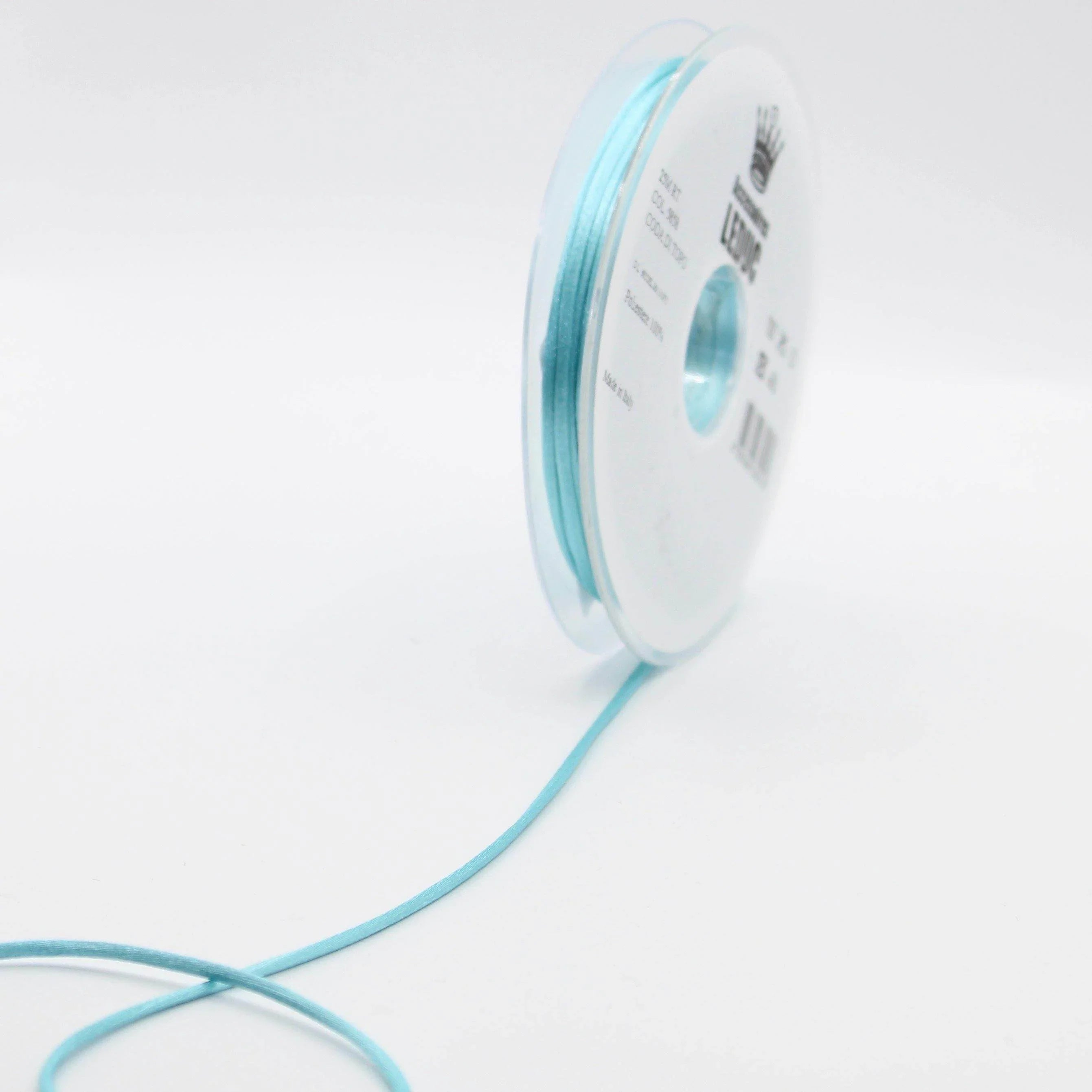 25 METERS - coloured rat tail 2MM - 100% Polyester - Made in Italy - ACCESSOIRES LEDUC BV