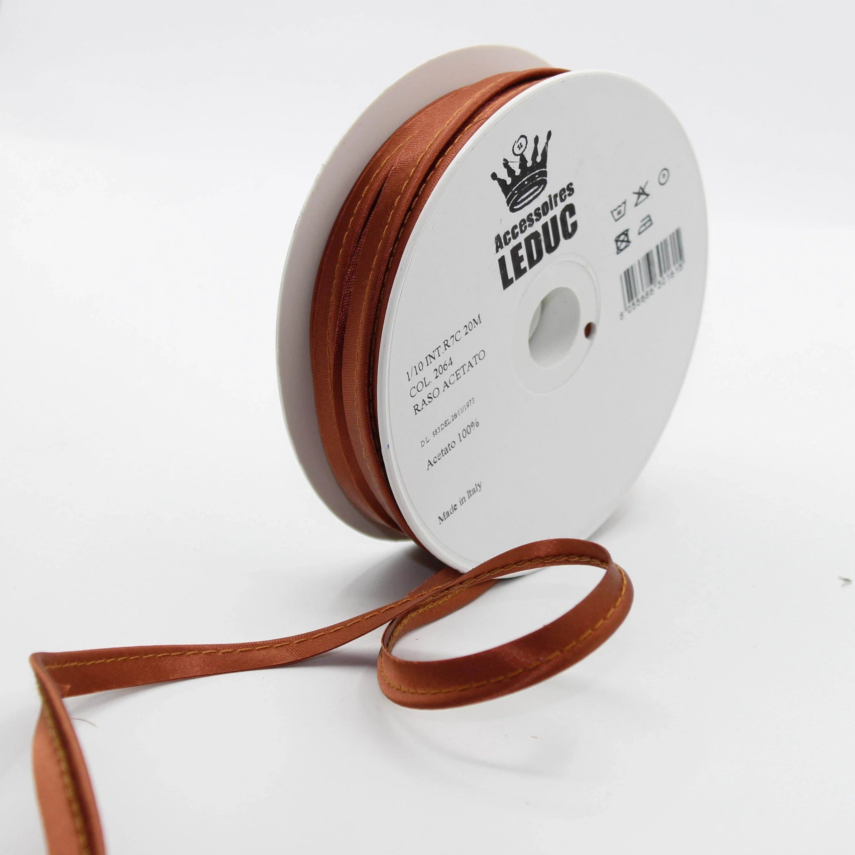 Satin PIPING / 10mm - 8/2 - ACCESSOIRES LEDUC BV