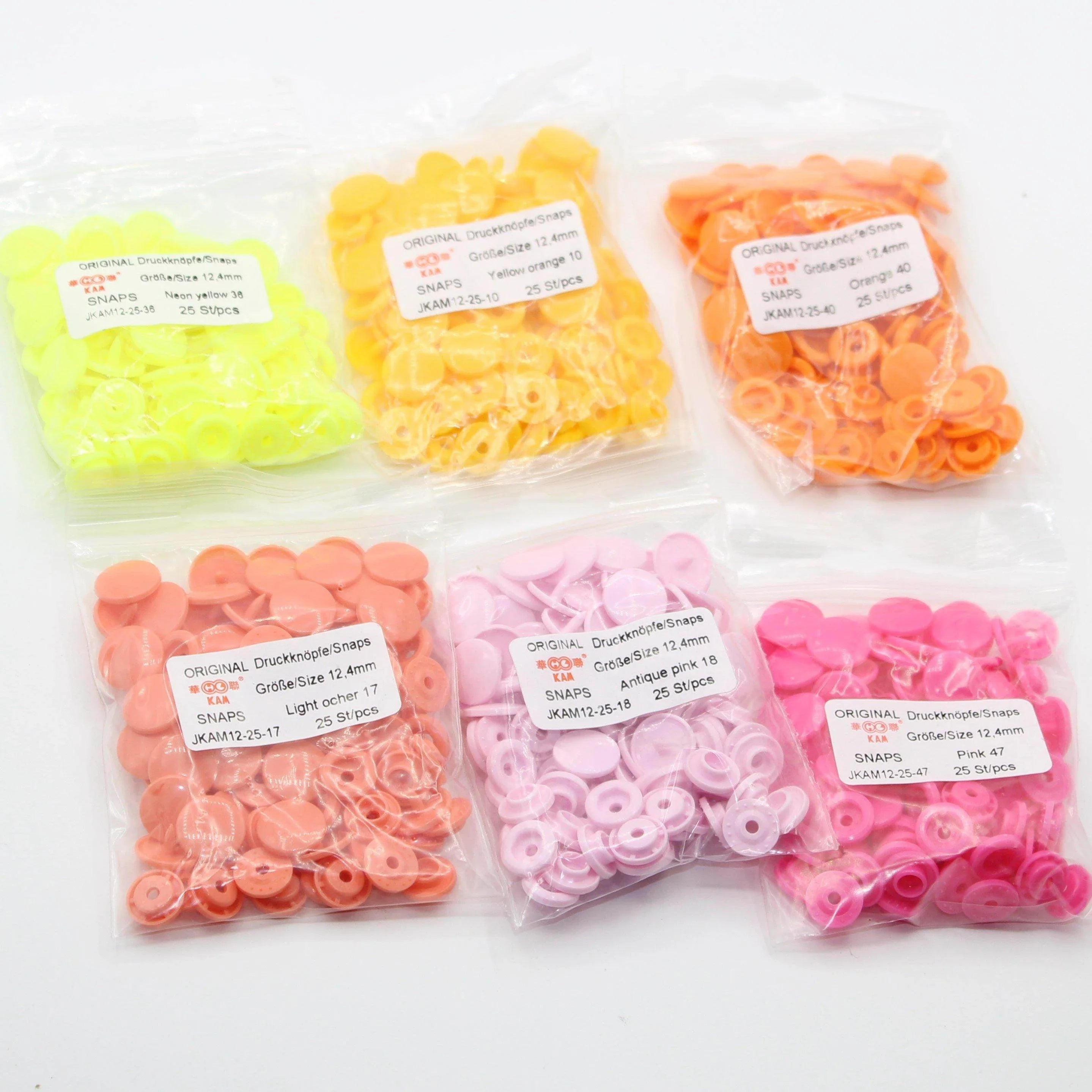 Bag of 25 Kam Snap Buttons size 12.4mm - ACCESSOIRES LEDUC BV