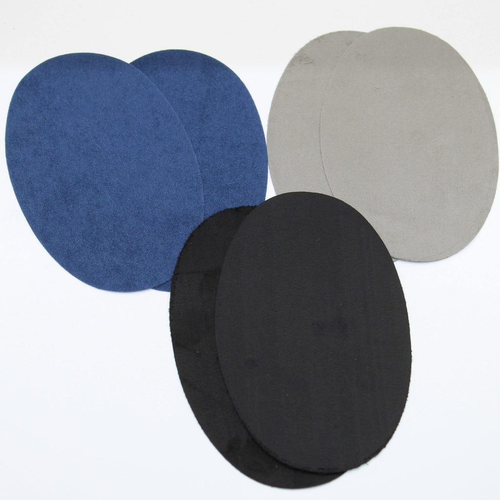 3 Pairs Suede Elbow Patches - Iron-on - 150mm x 100mm - ACCESSOIRES LEDUC