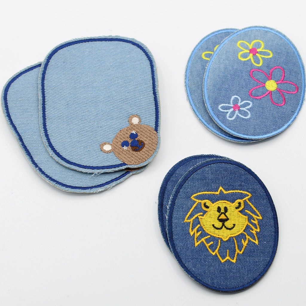 3 Pairs Children Elbow/Knee Patches - Iron-on - 100mm x 75mm - ACCESSOIRES LEDUC