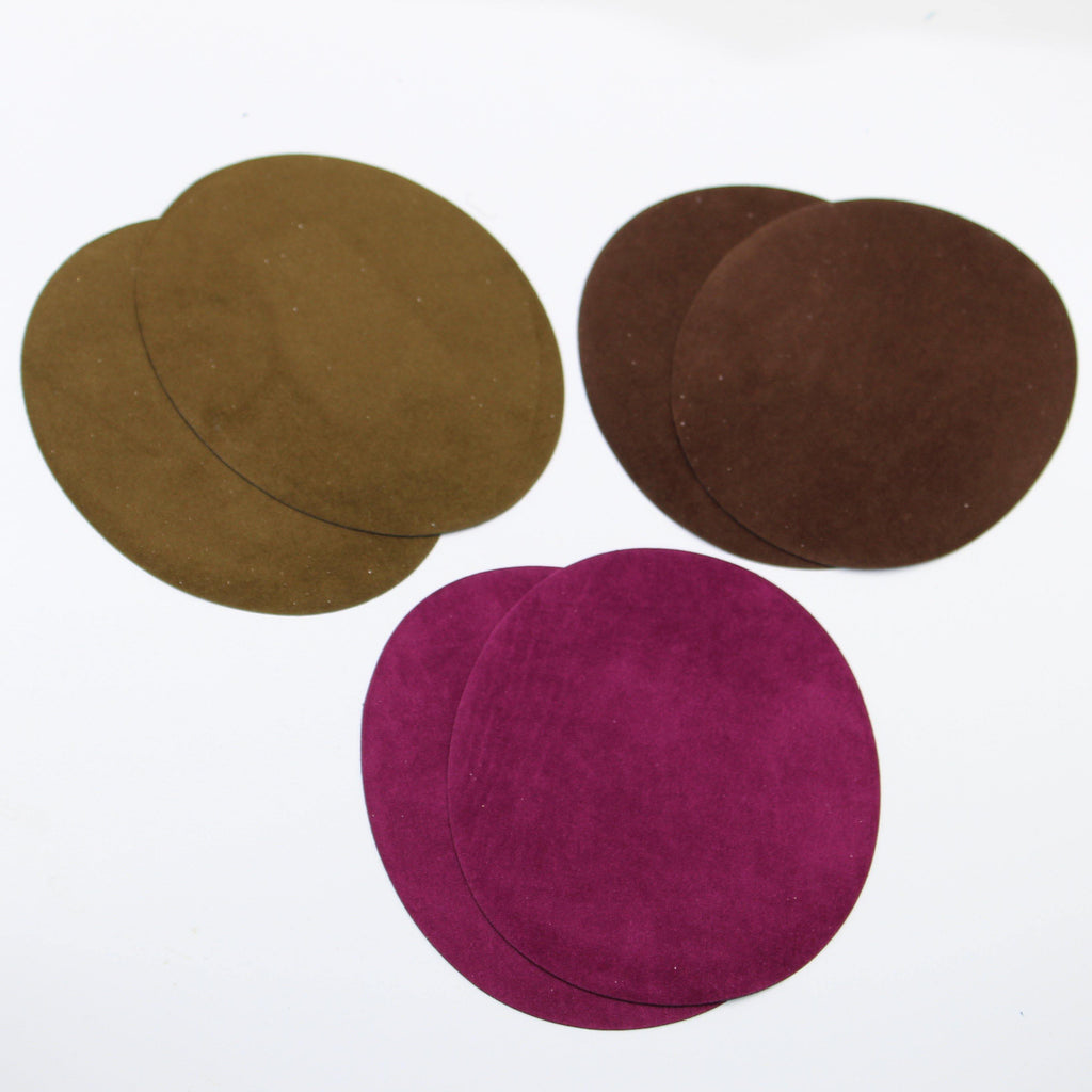 3 Pairs Suede Elbow Patches - Iron-on - 140mm x 110mm - ACCESSOIRES LEDUC
