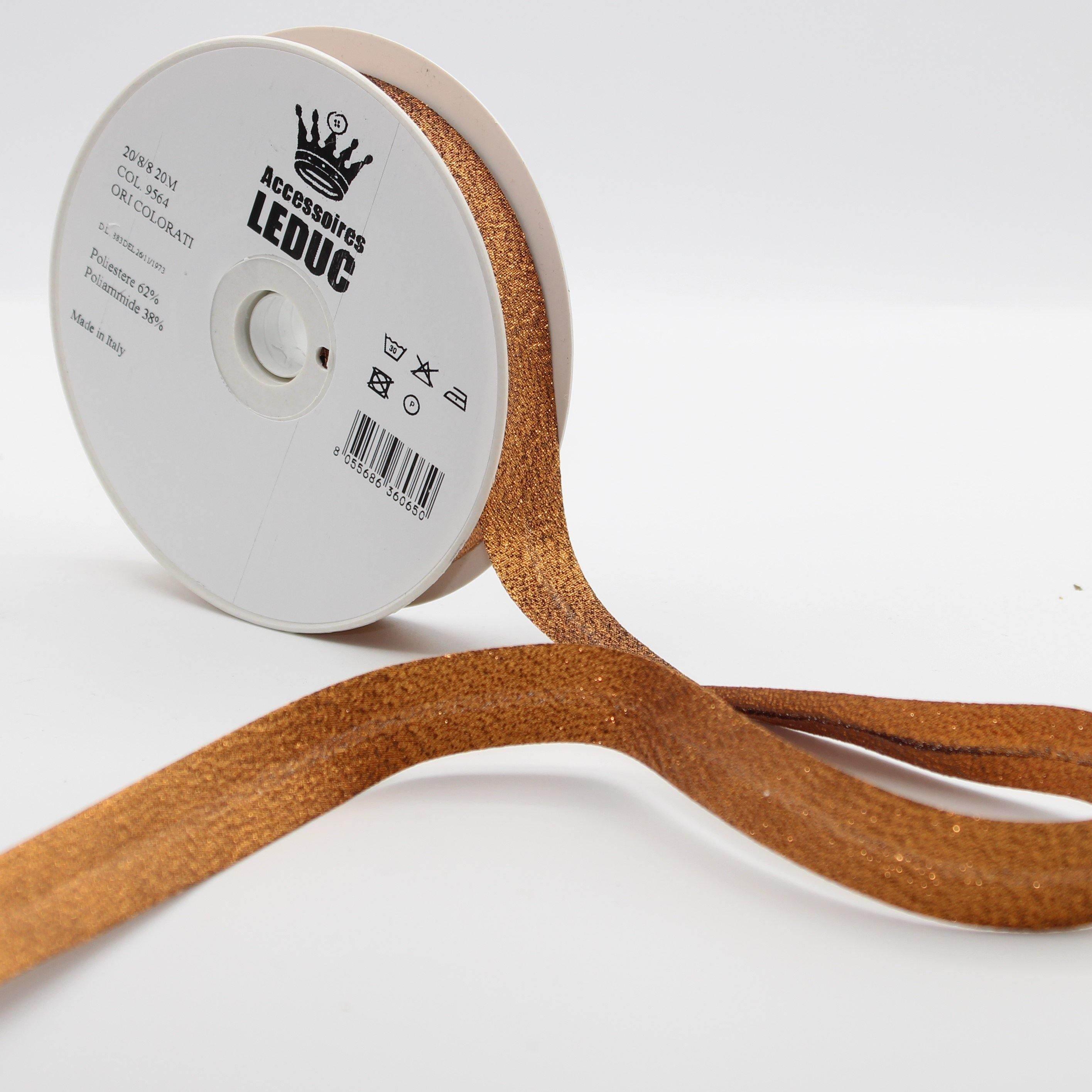 20MT or 100MT - LUREX BIAS BINDING / 20mm (20+8+8mm) #SBI524 - ACCESSOIRES LEDUC BV