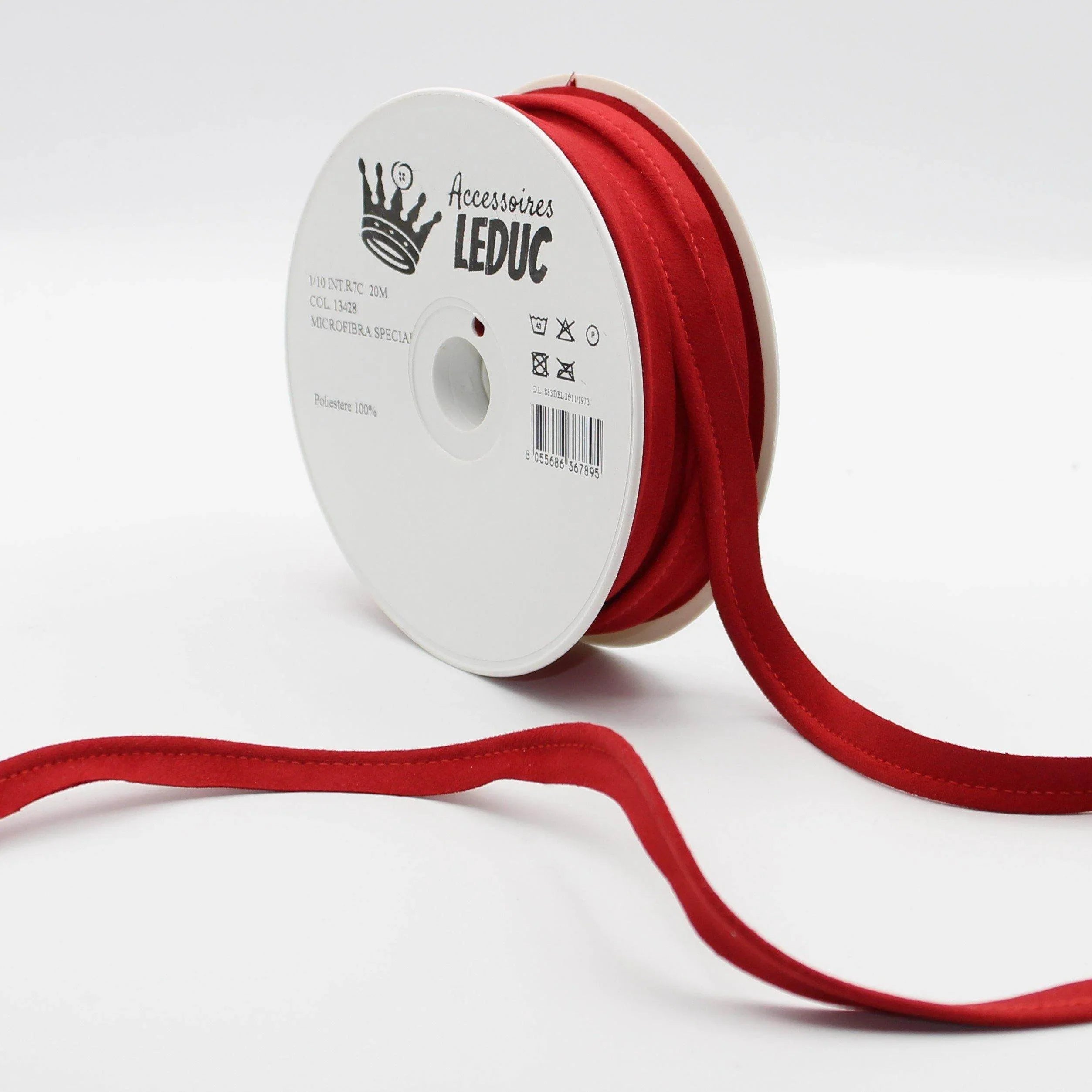 20 meters Suede Piping 10mm (8mm+2mm) - ACCESSOIRES LEDUC BV