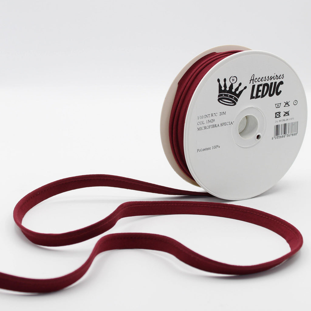 20 meters Suede Piping 10mm (8mm+2mm) - ACCESSOIRES LEDUC