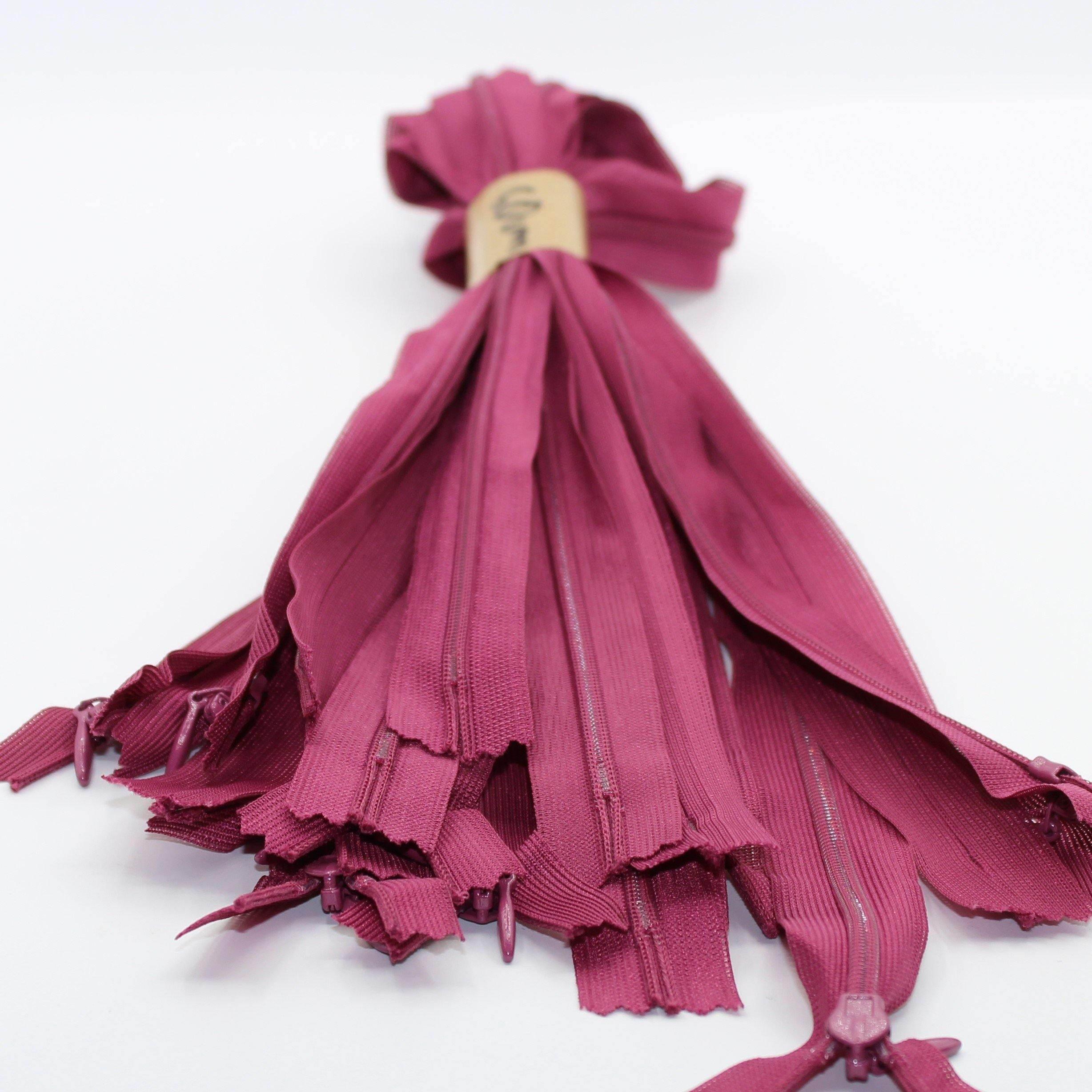 10 Coloured Invisible Zippers 60cm - ACCESSOIRES LEDUC BV