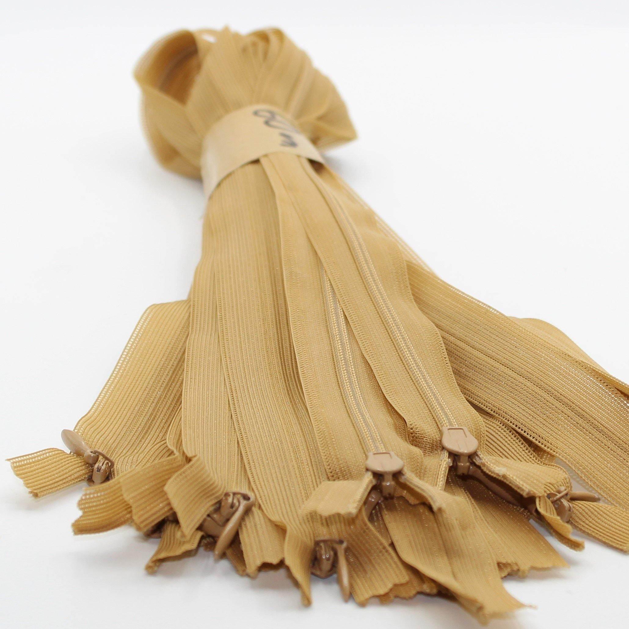 10 Coloured Invisible Zippers 60cm - ACCESSOIRES LEDUC BV