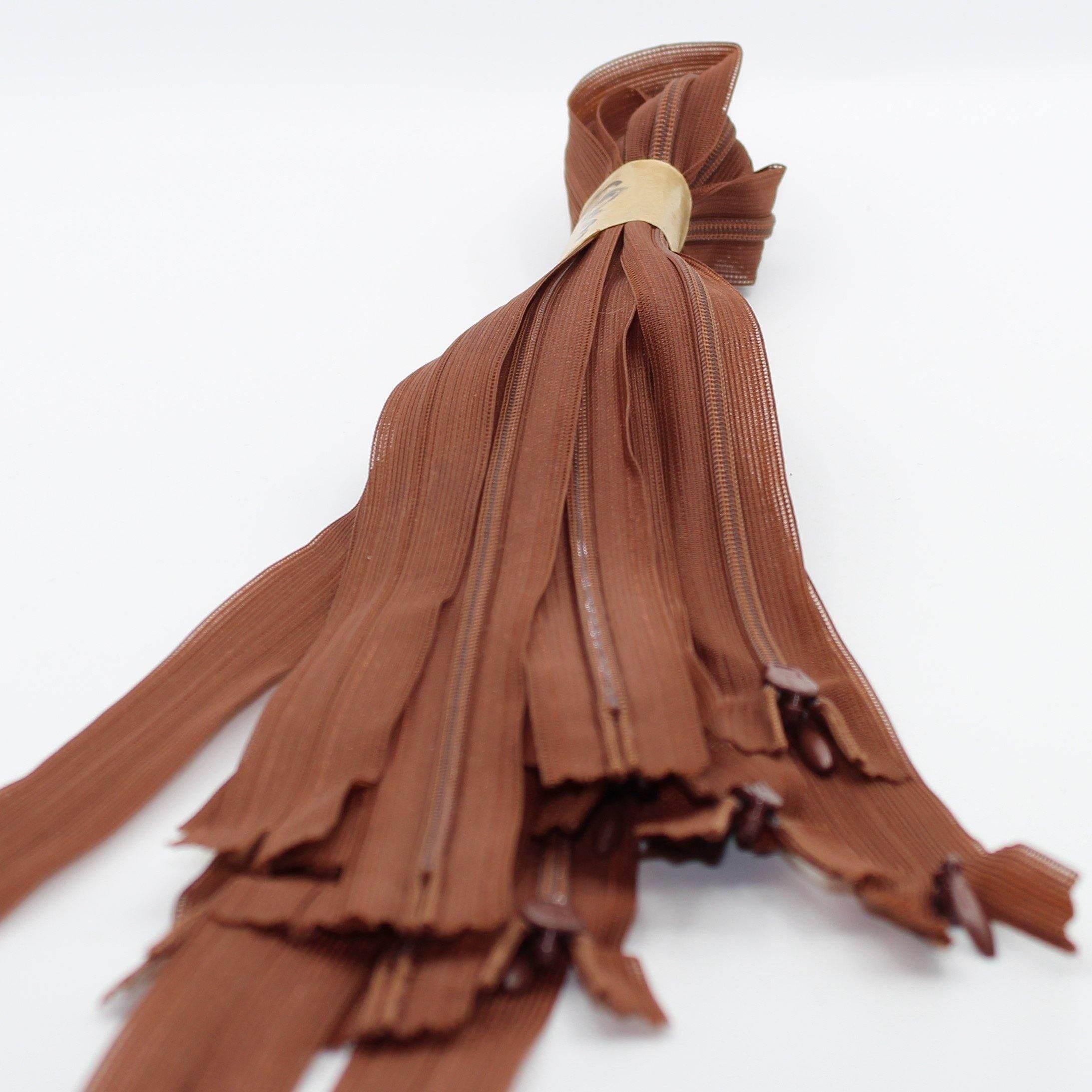 10 Coloured Invisible Zippers 60cm - ACCESSOIRES LEDUC BV