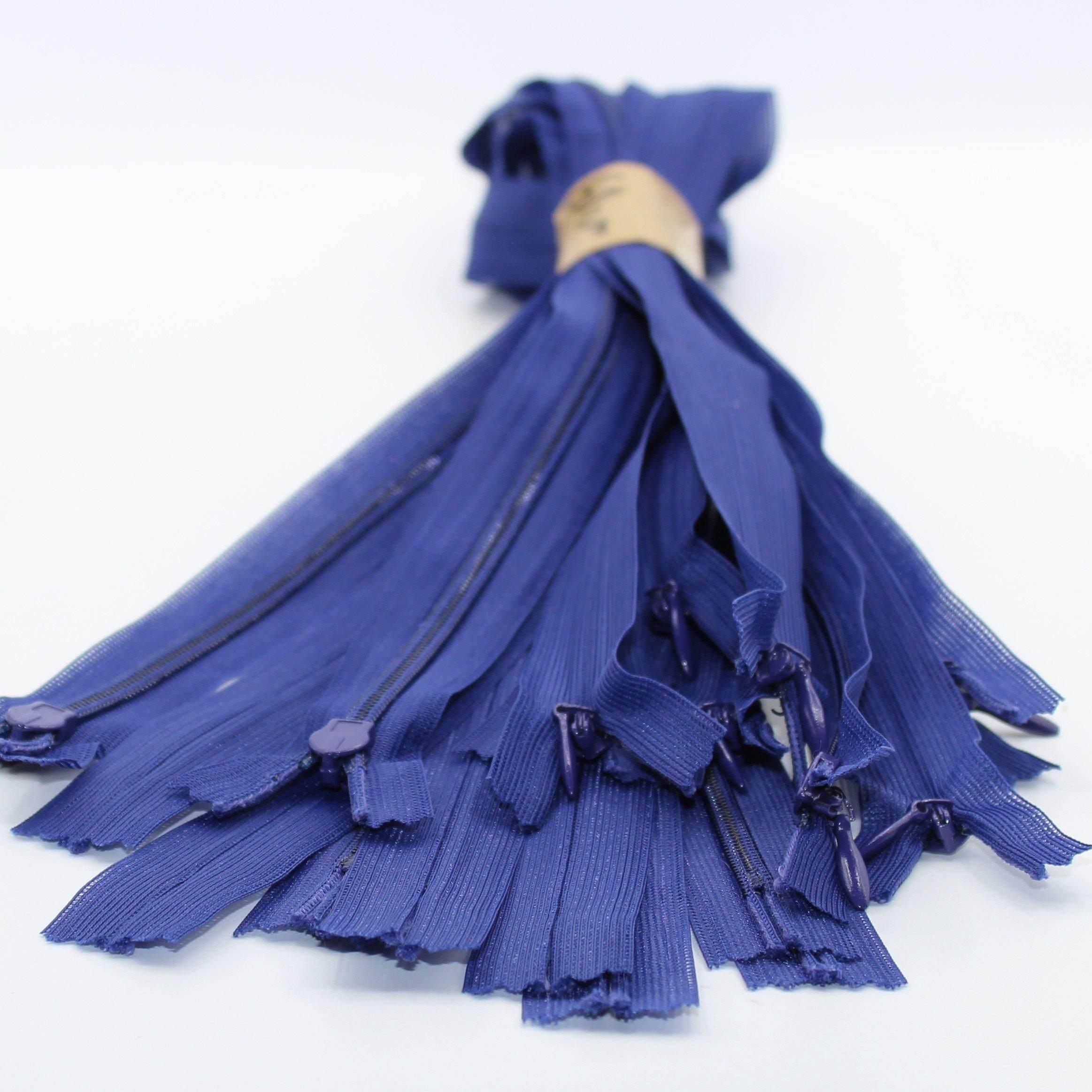 10 Coloured Invisible Zippers 60cm - ACCESSOIRES LEDUC BV