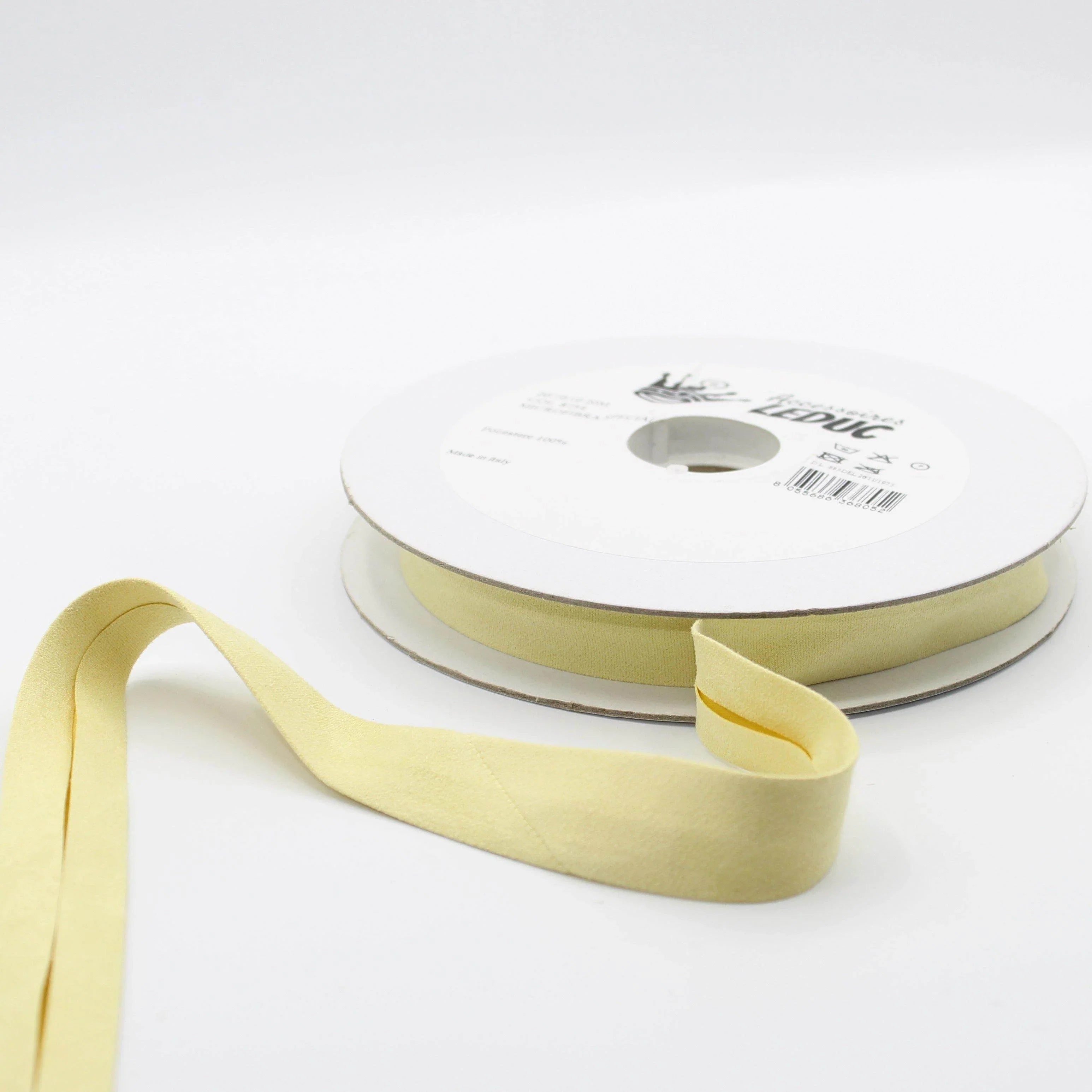 20 meters Folded Suede Bias Binding 20mm (20mm+10mm+10mm) - ACCESSOIRES LEDUC BV