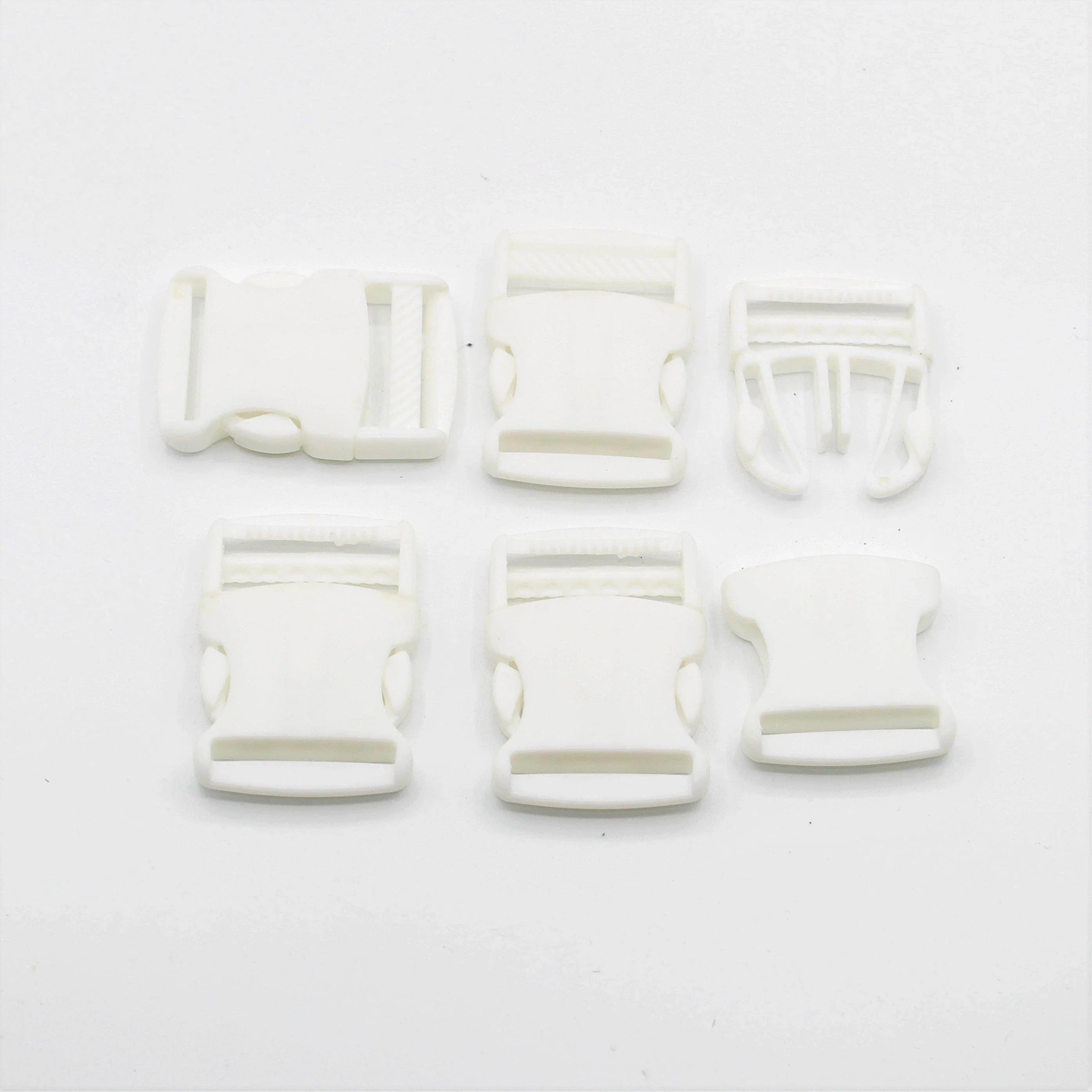 5 Clip Buckles 30 or 40mm Black White or Transparent #BNY4100 - ACCESSOIRES LEDUC BV