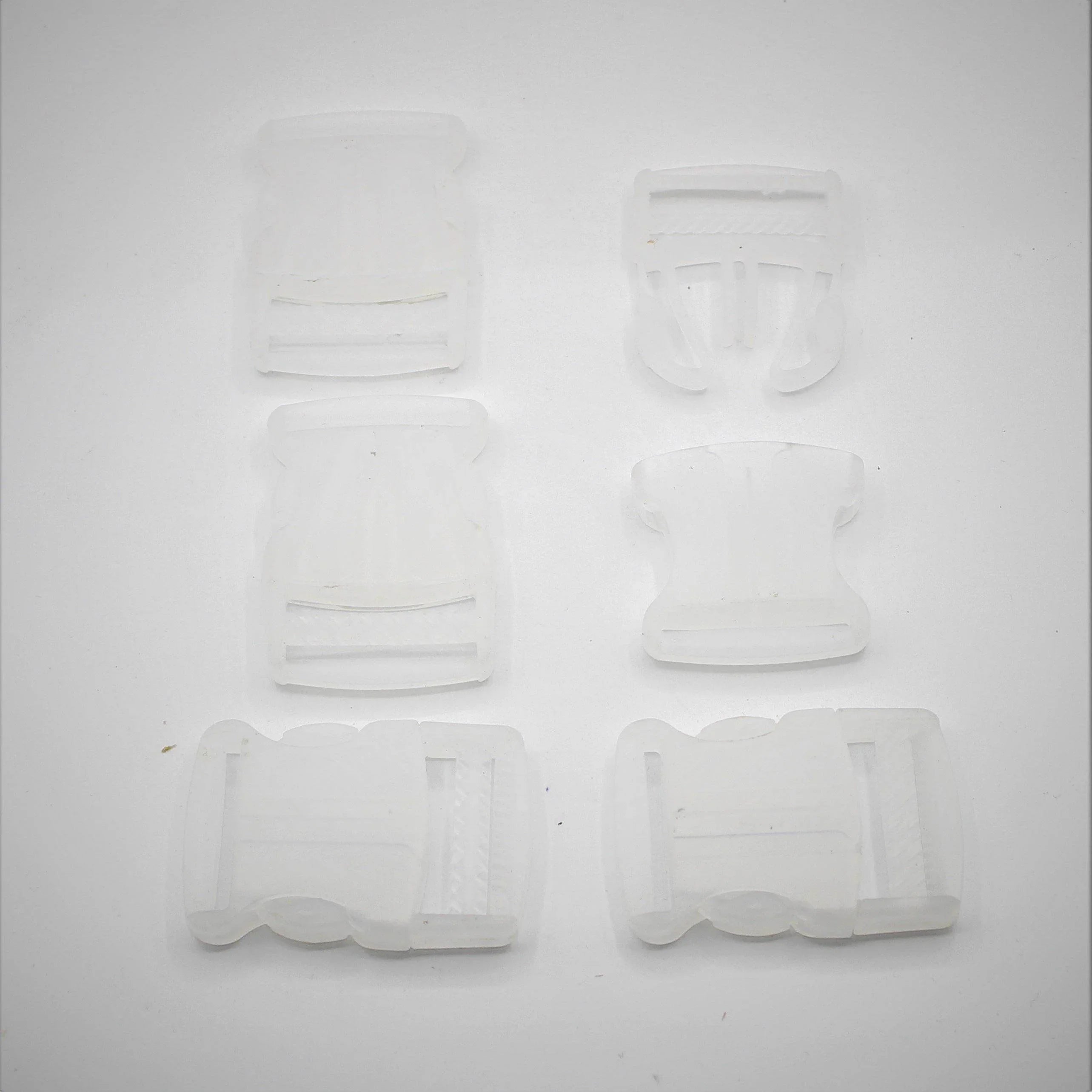 5 Clip Buckles 30 or 40mm Black White or Transparent #BNY4100 - ACCESSOIRES LEDUC BV