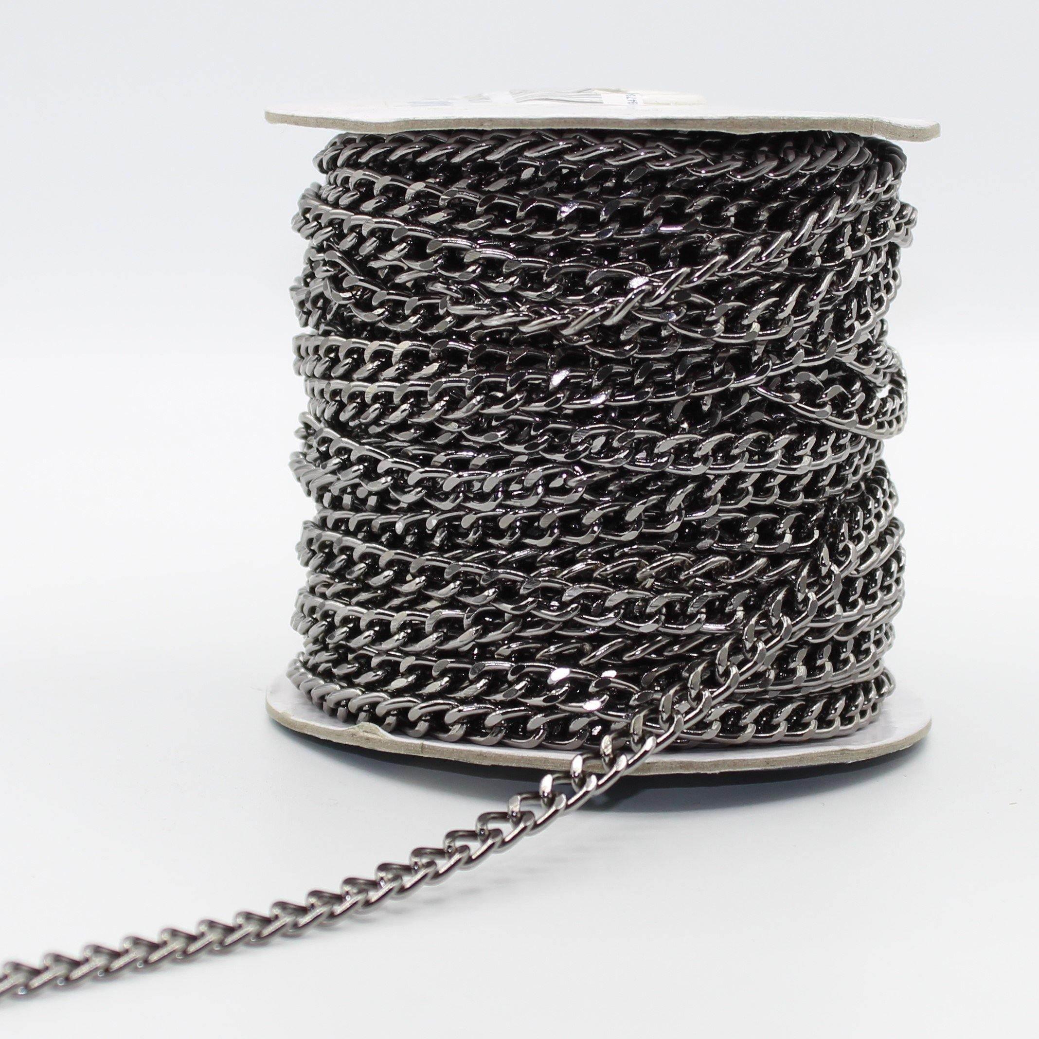 Nickel Free Aluminium Chains (with 5x8mm Rings) 5 meters - ACCESSOIRES LEDUC BV