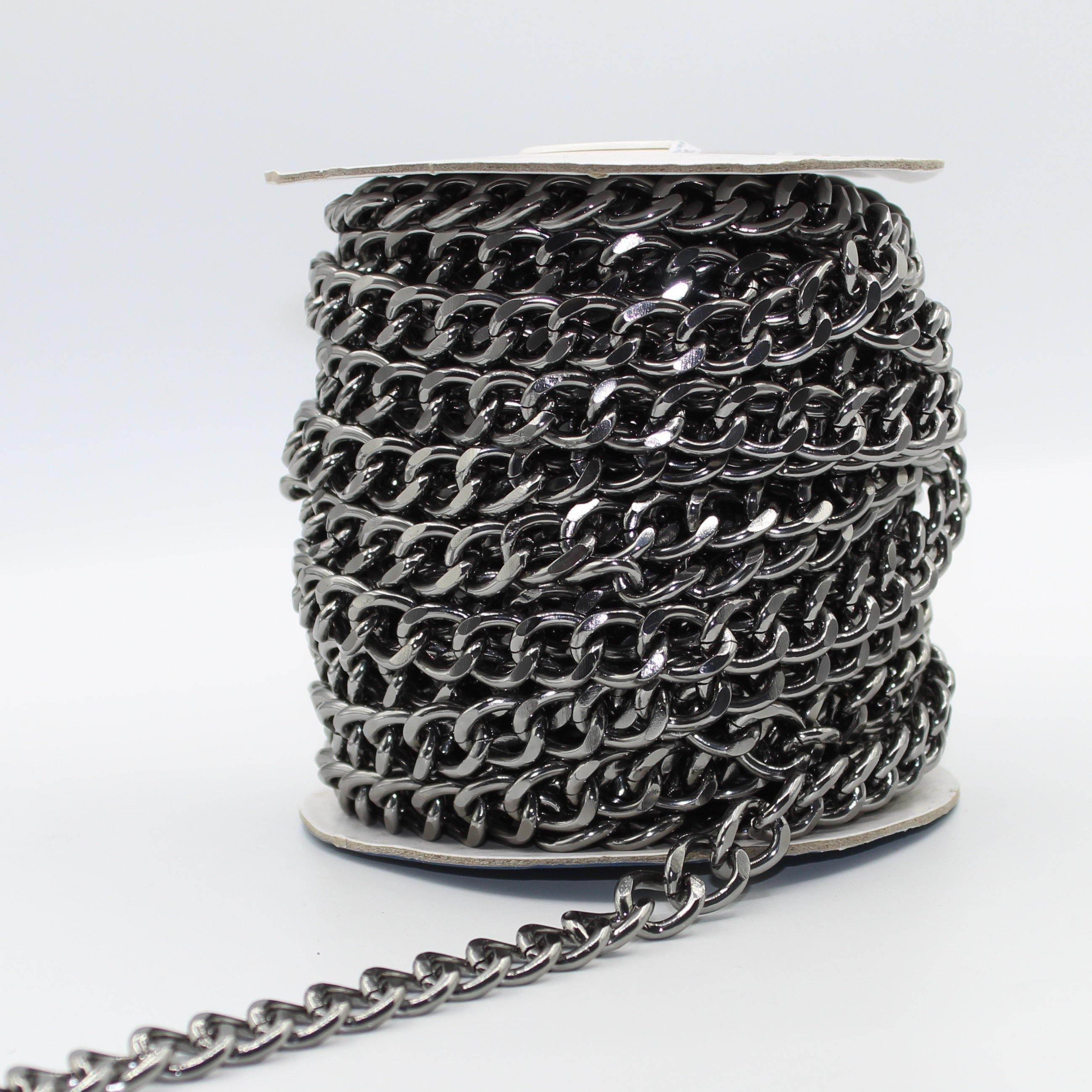 Nickel Free Aluminium Chains (with 12x15mm Rings) 5 meters - ACCESSOIRES LEDUC BV