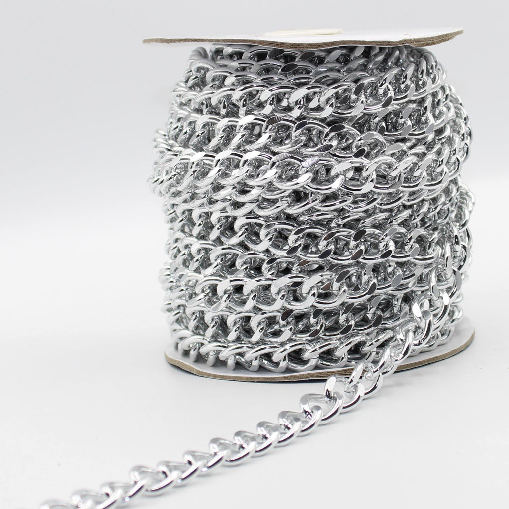 Nickel Free Aluminium Chains (with 12x15mm Rings) 5 meters - ACCESSOIRES LEDUC