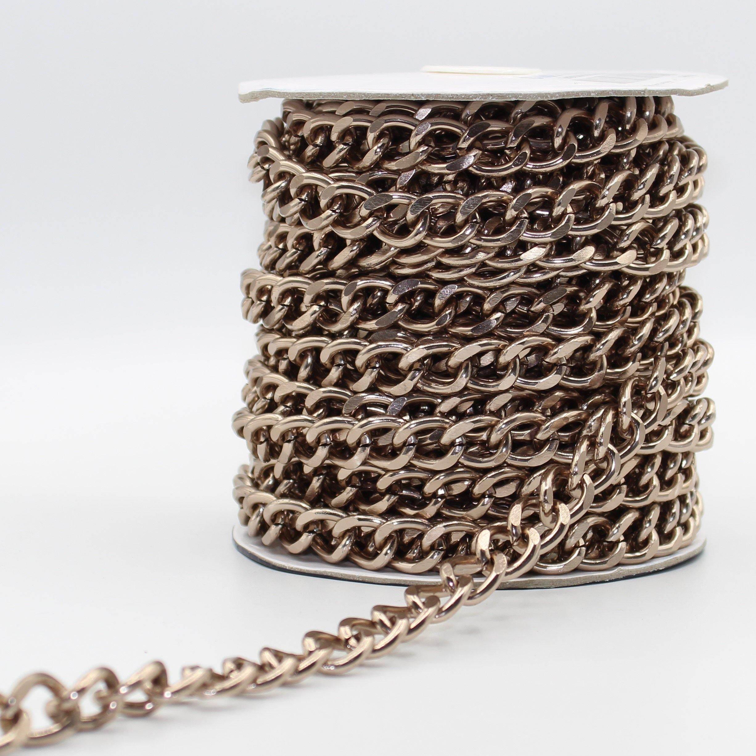 Nickel Free Aluminium Chains (with 12x15mm Rings) 5 meters - ACCESSOIRES LEDUC BV