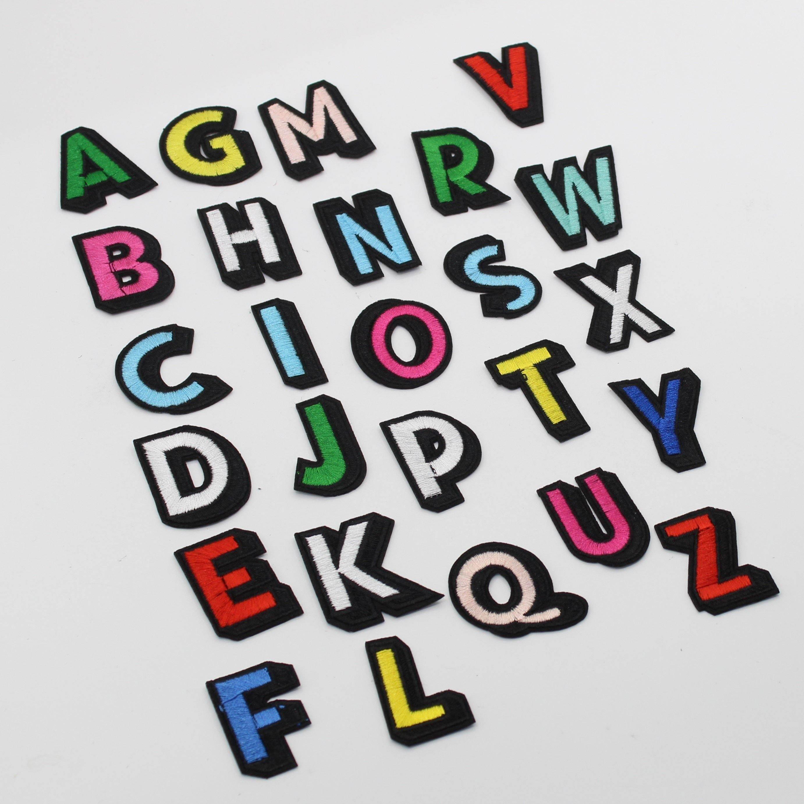 Set of Alphabet Patches #HAB1x008 - ACCESSOIRES LEDUC BV