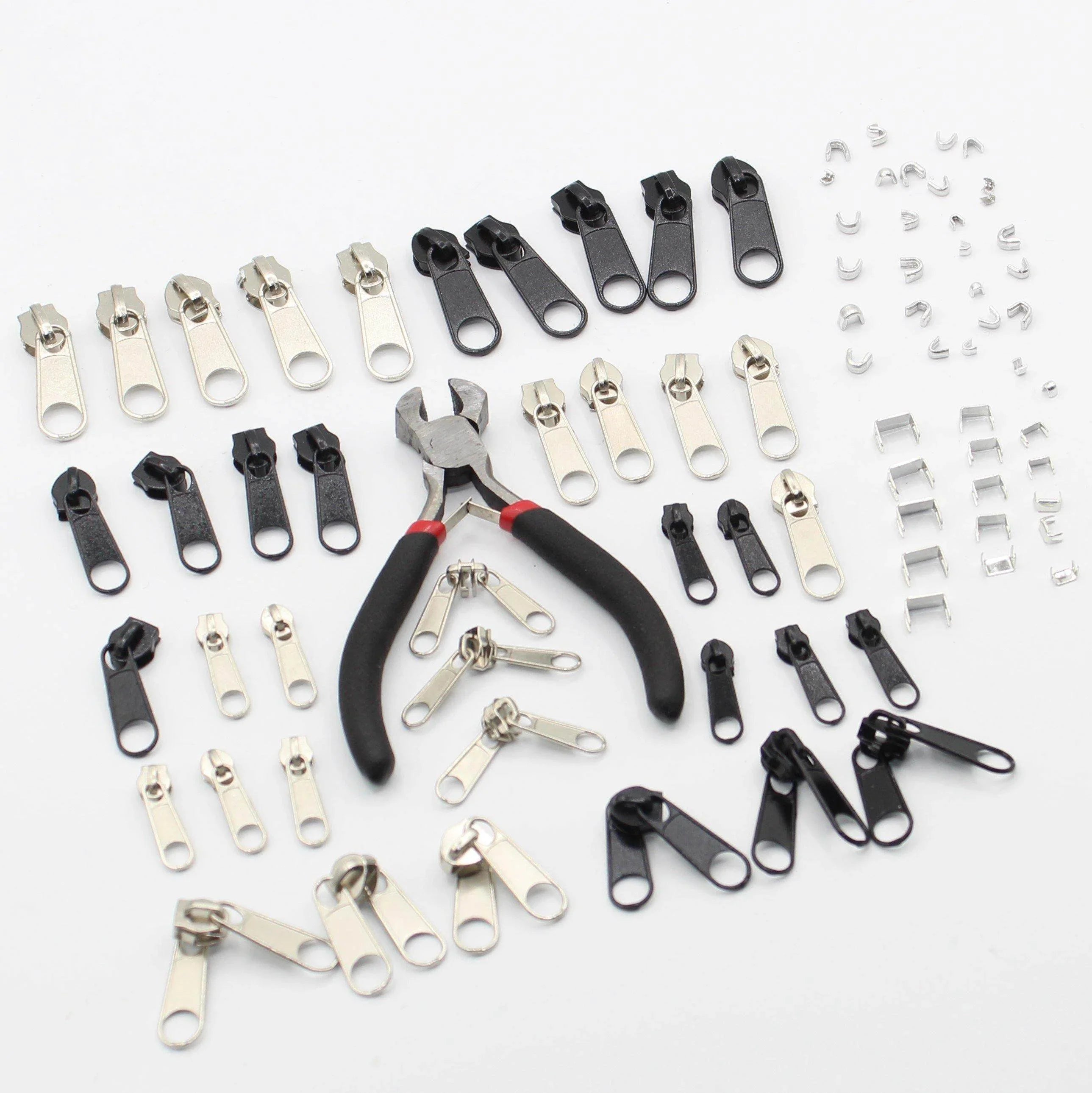 Zipper Repair Kit 85 pieces + Plyer #HAB1x016 - ACCESSOIRES LEDUC BV