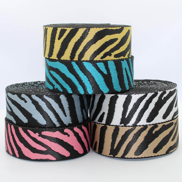 5 meters Zebra Webbing 50mm #RUB1944 - ACCESSOIRES LEDUC BV