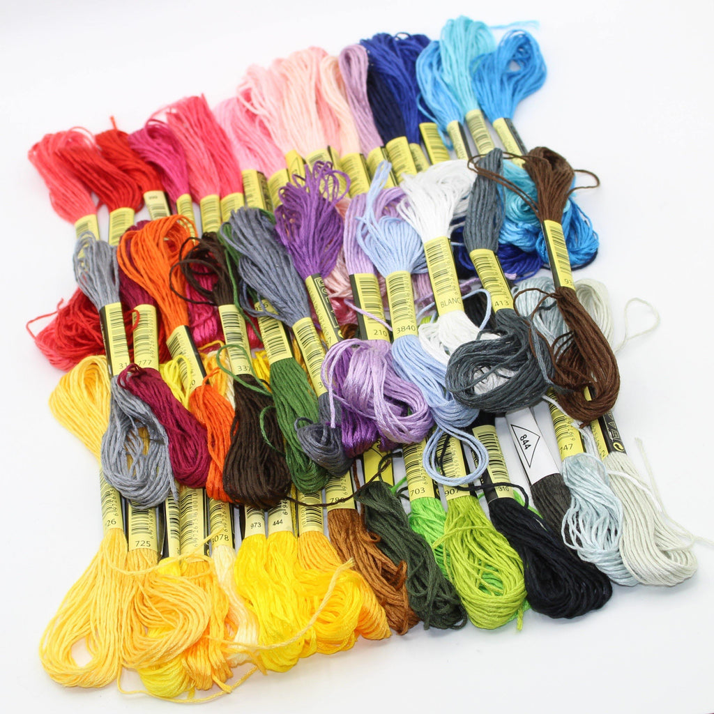 Set of 50 colours of Embroidery Yarn (8mt each) - ACCESSOIRES LEDUC
