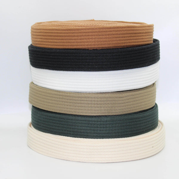 5 meters Ribbed Cotton Webbing 30mm #RUB1948 - ACCESSOIRES LEDUC BV