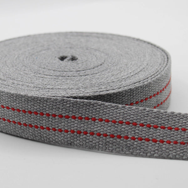 5 Meters 30mm Webbing with colour stitch #RUB1952 - ACCESSOIRES LEDUC BV