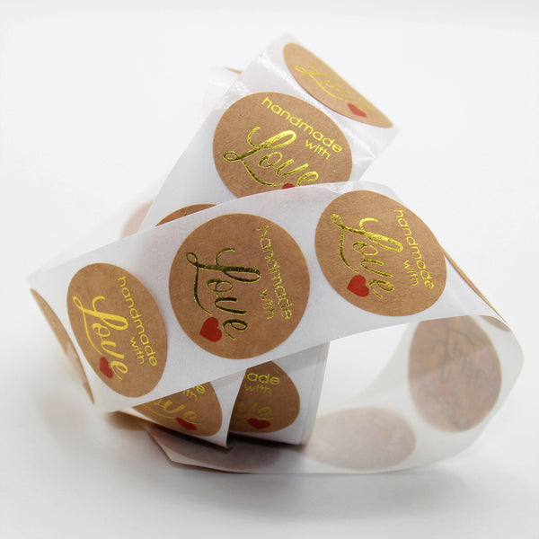 Roll of 500 Sticky Paper Labels 